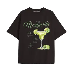 Kadın Oversize Margarita Tshirt Beyaz
