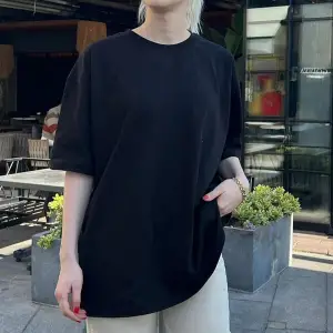 Kadın Oversize Penye Rahat Yazlık Kısa Kollu