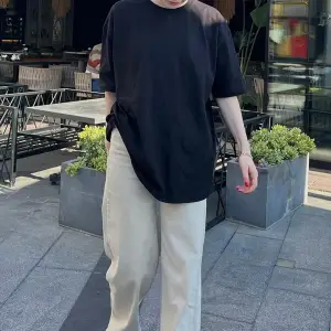 Kadın Oversize Penye Rahat Yazlık Kısa Kollu