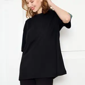 KADIN OVERSİZE PENYE YAZLIK NEFES ALAN KISA KOLLU