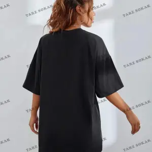 Kadın Palm Springs Renkli Özel Baskılı Oversize Penye