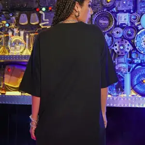 Kadın Palm Springs Siyah Baskılı Oversize Tshırt