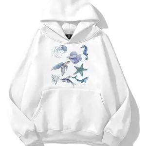 Kadın Sea Elements Sweatshirt Beyaz