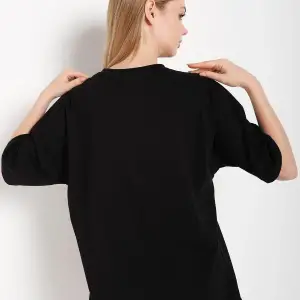 Kadın Shut Up Beyaz Baskılı Oversize Tshırt