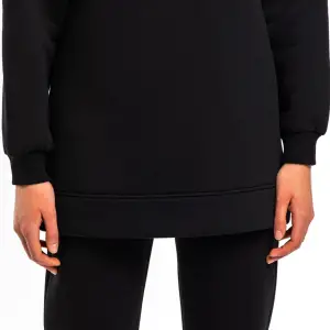 Kadın Siyah Bisiklet Yaka 2 Iplik Polarlı Eşofman Takımı Cy84203