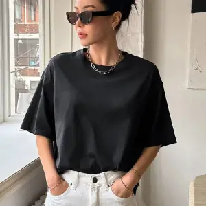 Kadın Siyah Kind Hearted Baskılı Oversize T-shirt
