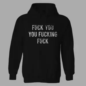 Kadın Siyah Shameless Fck Hoodie