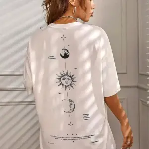 Kadın The Moon Beyaz Bisiklet Yaka Oversize Salas