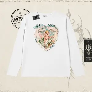 Kadın with Love and Devotion Biskilet Yaka  Long Sleeve Beyaz