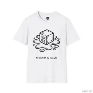 Kadınlar ve Erkekler İçin Hiç Kimse Yasadışı Değildir Çalıntı Arazi Tişörtü %100 Pamuklu Tişö