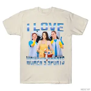 KADINLARI SEVİYORUM Spor Erkek Kadın Tişörtleri %100 Pamuklu Tişörtler Kısa Kollu Üstler