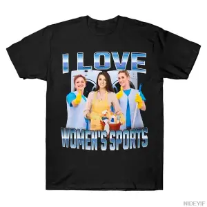 KADINLARI SEVİYORUM Spor Erkek Kadın Tişörtleri %100 Pamuklu Tişörtler Kısa Kollu Üstler