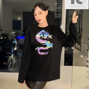 Kahve Desenli Damla Omuz Tişört