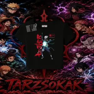 Kakashi Hatake Naruto Anime Karakteri Kadın Baby Tee Beyaz