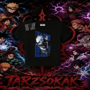 Kakashi Hatake Naruto Anime Karakteri Kadın Baby Tee Beyaz