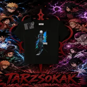 Kakashi Hatake Naruto Anime Karakteri Kadın Baby Tee Beyaz