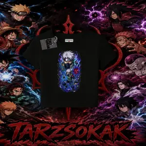 Kakashi Hatake Naruto Anime Karakteri Kadın Baby Tee Beyaz