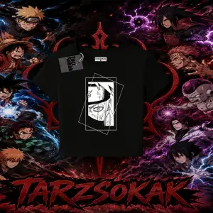 Kakashi Hatake Naruto Anime Karakteri Kadın Baby Tee Beyaz