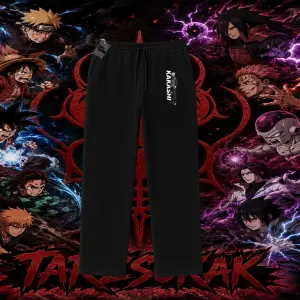 Kakashi Hatake Naruto Anime Karakteri Unisex Baggy Eşofman Altı Beyaz