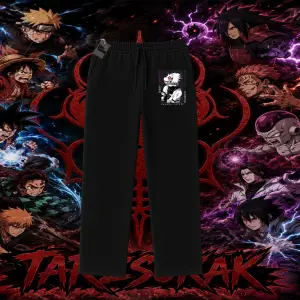 Kakashi Hatake Naruto Anime Karakteri Unisex Baggy Eşofman Altı Beyaz
