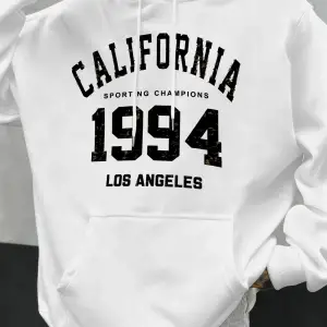 Kaliforniya mektubu 1994 baskılar Hoodies erkekler sonbahar moda cep Hoody rahat polar street