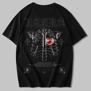 Kalp Kaburga Kaburga İskelet Streetwear 3