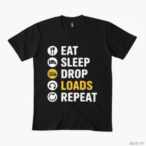 Kamyon Şoförü Şaka Söyleyen Kamyon Şoförü Hediye T-shirt Erkekler Kadınlar Için % 100% Pamuk