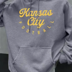 Kansas City Futbol Baskılı Sonbahar Erkekler Hoodie Rahat Çok Renkli Hoody Cep Gevşek Kapüşon