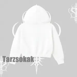 Kapşonlu Crop Sweatshirt Hard Rock Winged Guitar Rebellion