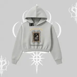 Kapşonlu Crop Sweatshirt Horseman’s Skull Dark Relic Street Legacy