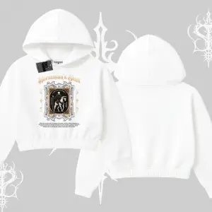 Kapşonlu Crop Sweatshirt Horseman’s Skull Dark Relic Street Legacy