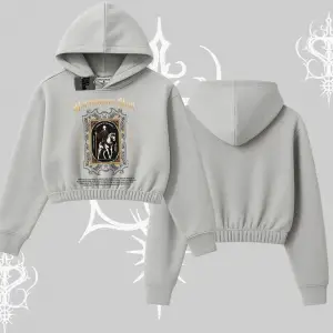 Kapşonlu Crop Sweatshirt Horseman’s Skull Dark Relic Street Legacy