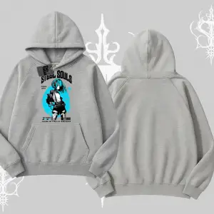 Kapşonlu Sweatshirt Anime Cyberpunk Kız Baskılı