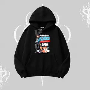 Kapşonlu Sweatshirt Anime Hiker Girl Balance Is Everything Baskılı