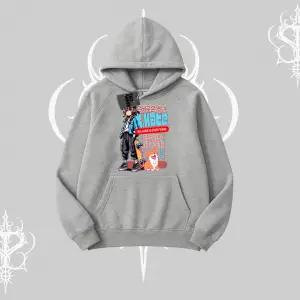 Kapşonlu Sweatshirt Anime Hiker Girl Balance Is Everything Baskılı