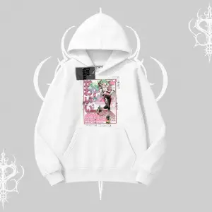 Kapşonlu Sweatshirt Anime Kawaii Japon Kız Desenli