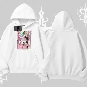 Kapşonlu Sweatshirt Anime Kawaii Japon Kız Desenli