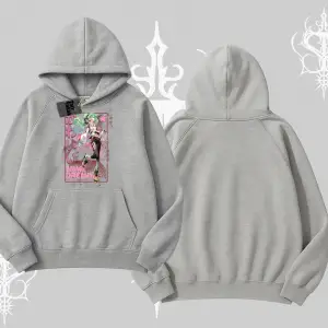 Kapşonlu Sweatshirt Anime Kawaii Japon Kız Desenli