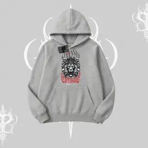 Kapşonlu Sweatshirt Crowned Lion Rock Authority Myth