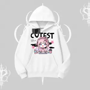 Kapşonlu Sweatshirt Cute Anime Gamer Girl Baskılı