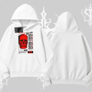 Kapşonlu Sweatshirt Deadly Dreams Skull Redcore Street Manifest