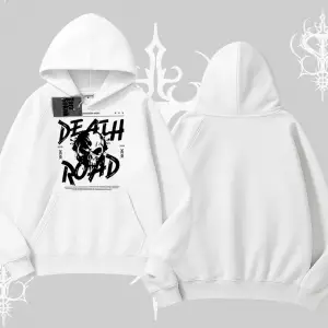 Kapşonlu Sweatshirt Death Road Memento Mori Street Manifest