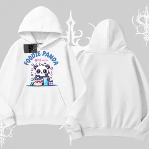 Kapşonlu Sweatshirt Foodie Panda Tatlı ve Sevimli Panda Baskılı