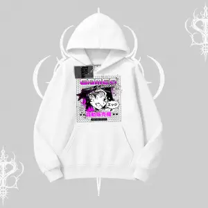 Kapşonlu Sweatshirt Games Schoolgirl Anime Baskılı