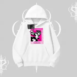 Kapşonlu Sweatshirt Heroic Anime Girl Japon Stil Grafik Baskılı