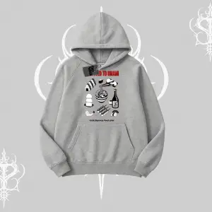 Kapşonlu Sweatshirt Japon Mutfağı Umami Temalı Baskılı