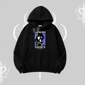 Kapşonlu Sweatshirt Oversize Anime Kız Baskılı