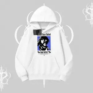 Kapşonlu Sweatshirt Oversize Anime Kız Baskılı