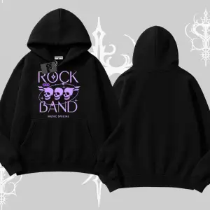 Kapşonlu Sweatshirt Rock Band Street Noise Culture
