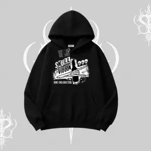 Kapşonlu Sweatshirt Skull Impact Bone Chilling Street Icon